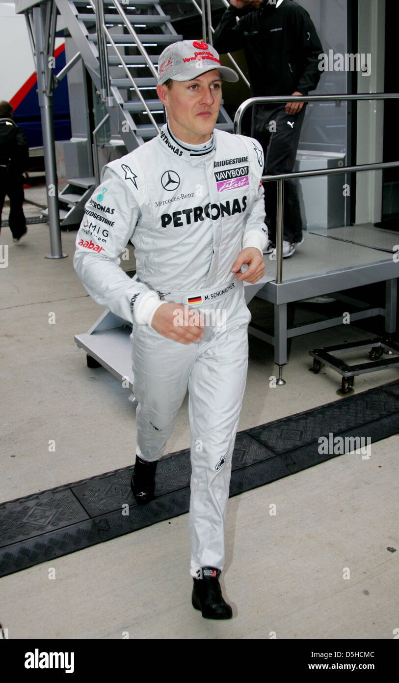 German Formula One driver Michael Schumacher of Mercedes GP during test
