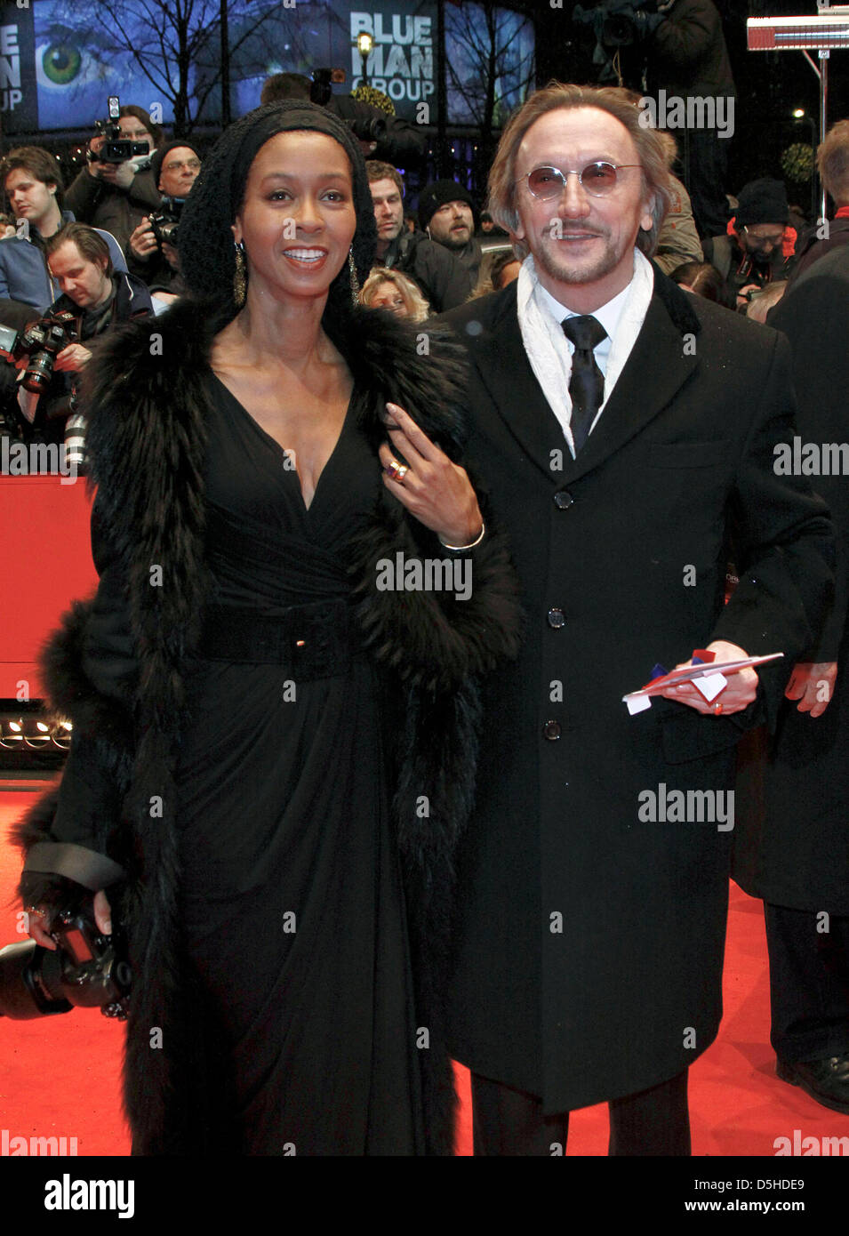 German singer Marius Mueller Westernhagen (R) and his wife Romney (L)  arrive at the opening of the 60th Berlinale international film festival at  Berlinale Palast in Berlin, Germany, 11 February 2010. Photo: