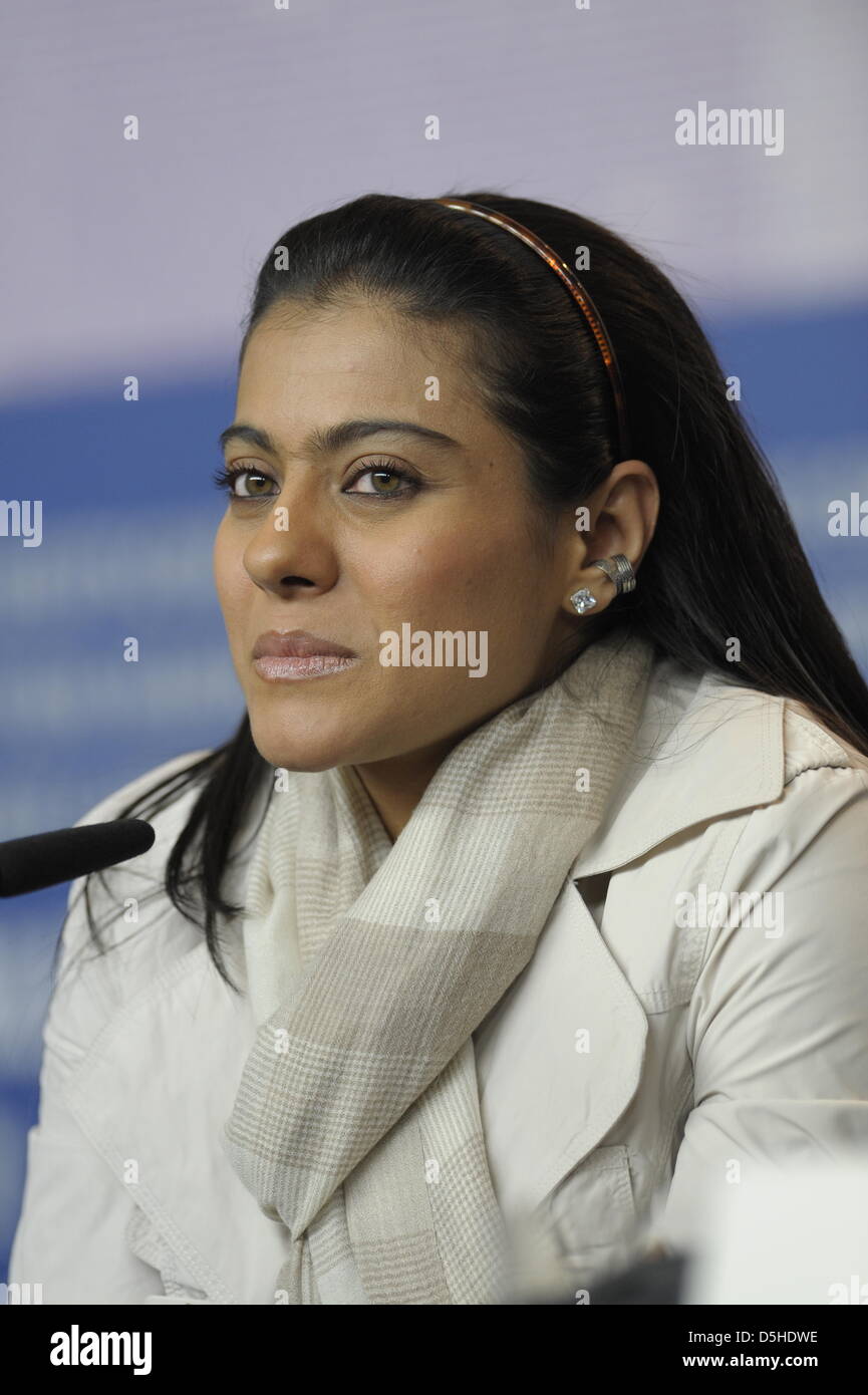 Indian actress Kajol Devgan attends the press conference for the film 'My name is Khan' running in competition during the 60th Berlinale International Film Festival in Berlin, Germany, Friday, 12 February 2010. Photo: Soeren Stache dpa/lbn Stock Photo