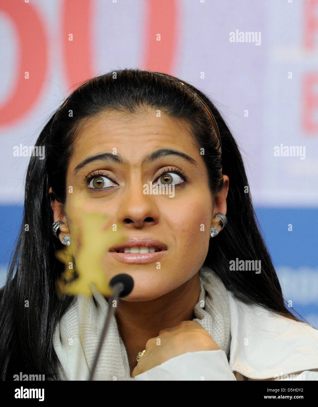 Indian actress Kajol Devgan attends the press conference for the film 'My name is Khan' running in competition during the 60th Berlinale International Film Festival in Berlin, Germany, Friday, 12 February 2010. Photo: Soeren Stache dpa/lbn Stock Photo