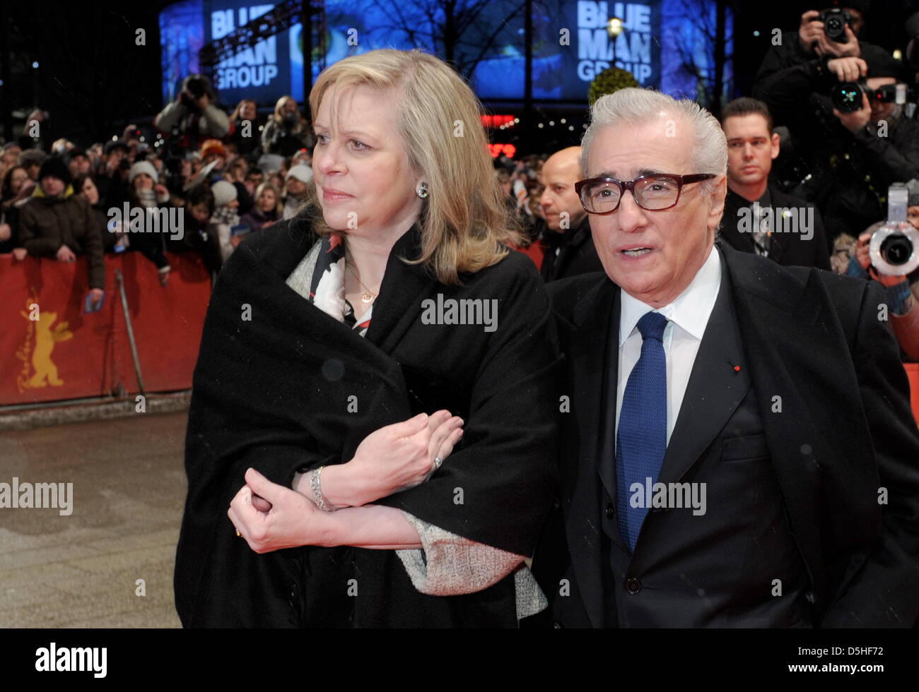 US director Martin Scorsese and his wife Helen Morris arrive for the premiere of the film 'Shutter Island', running in the festival, but not competing for the Golden Bear, during the 60th Berlinale International Film Festival in Berlin, Germany, on Saturday 13 February 2010. The festival runs until 21 Febuary 2010. Photo: Tim Brakemeier dpa/lbn Stock Photo