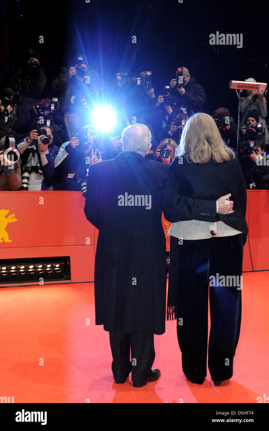 US director Martin Scorsese and his wife Helen Morris arrive for the premiere of the film 'Shutter Island', running in the festival, but not competing for the Golden Bear, during the 60th Berlinale International Film Festival in Berlin, Germany, on Saturday 13 February 2010. The festival runs until 21 Febuary 2010. Photo: Tim Brakemeier dpa/lbn Stock Photo