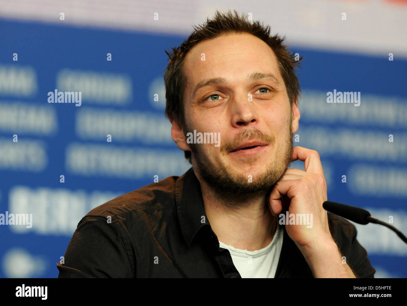 Finnish director Aleksi Salmenperä attends a press conference for the film 'Bad Family' (Paha Perhe) running in the Panorama Special section during the 60th Berlinale International Film Festival in Berlin, Germany, Sunday, 14 Febuary 2010. Photo: Tim Brakemeier dpa/lbn Stock Photo