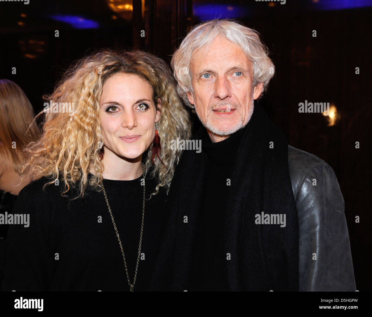 German actor Mathieu Carriere (R) and Austrian actress Barbara Lanz (L) attend the 'Movie meets Media' party winthin the scope of 60th Berlinale International Film Festival in Berlin, Germany, 12 February 2010. The festival runs until 21 February 2010. Photo: Soeren Stache Stock Photo