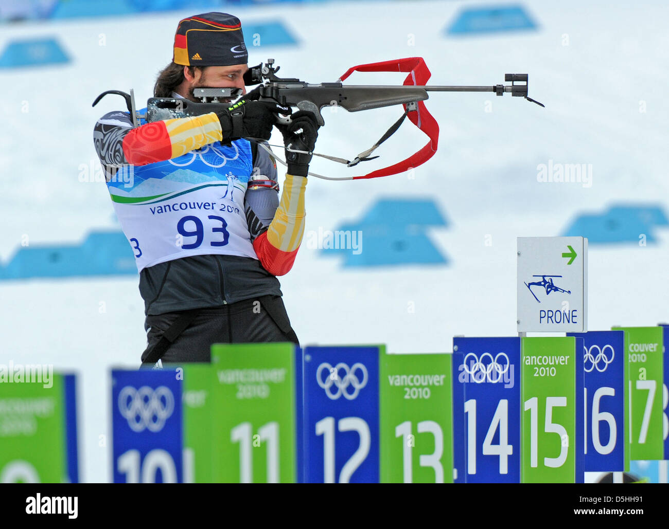 Alexander Wolf of Germany during the Biathlon Men's training at Olympic ...