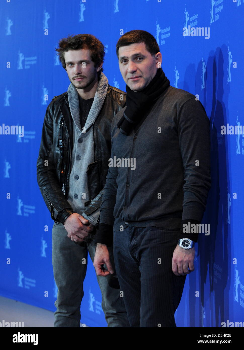 Russian actors Grigoriy Dobrygin (L) and Sergey Puskepalis attend the photocall of the film 'How I Ended This Summer' running in competition during the 60th Berlinale International Film Festival in Berlin, Germany, Wednesday, 17 February 2010. The festival runs until 21 Febuary 2010. Photo: Jörg Carstensen dpa/lbn  +++(c) dpa - Bildfunk+++ Stock Photo