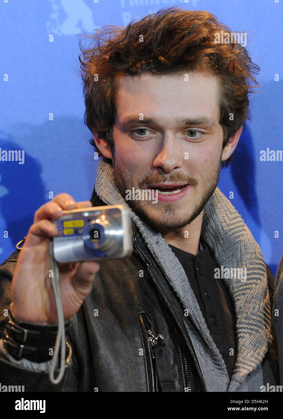 Russian actor Grigory Dobrygin takes pictures during the photocall of the film 'How I Ended This Summer' running in competition during the 60th Berlinale International Film Festival in Berlin, Germany, Wednesday, 17 February 2010. The festival runs until 21 Febuary 2010. Photo: Jens Kalaene dpa/lbn Stock Photo