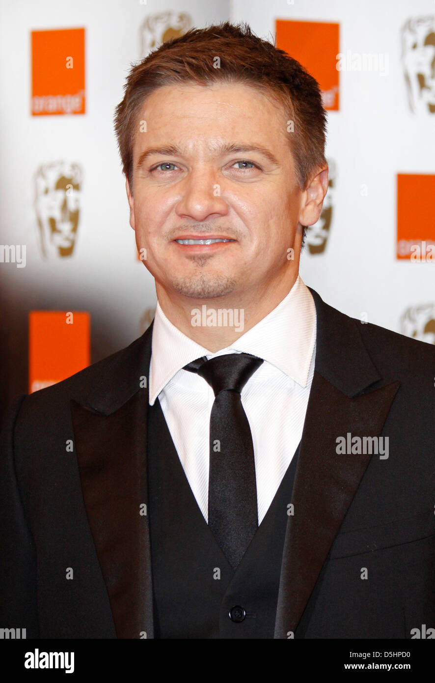 US actor Jeremy Renner arrives for the 2010 Orange British Academy Film ...