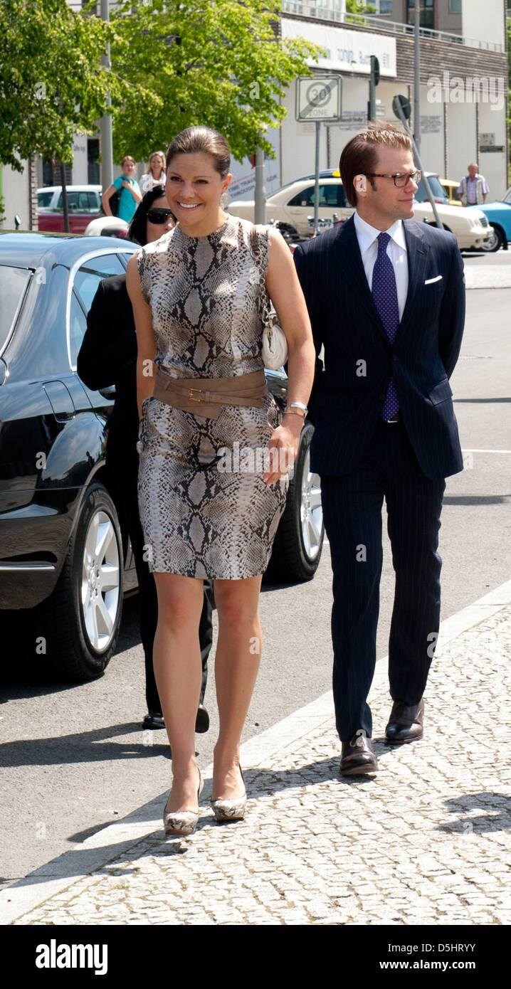 Princess Viktoria of Sweden and her husband Daniel Westling visit Berlin city. Berlin, Germany8 Stock Photo