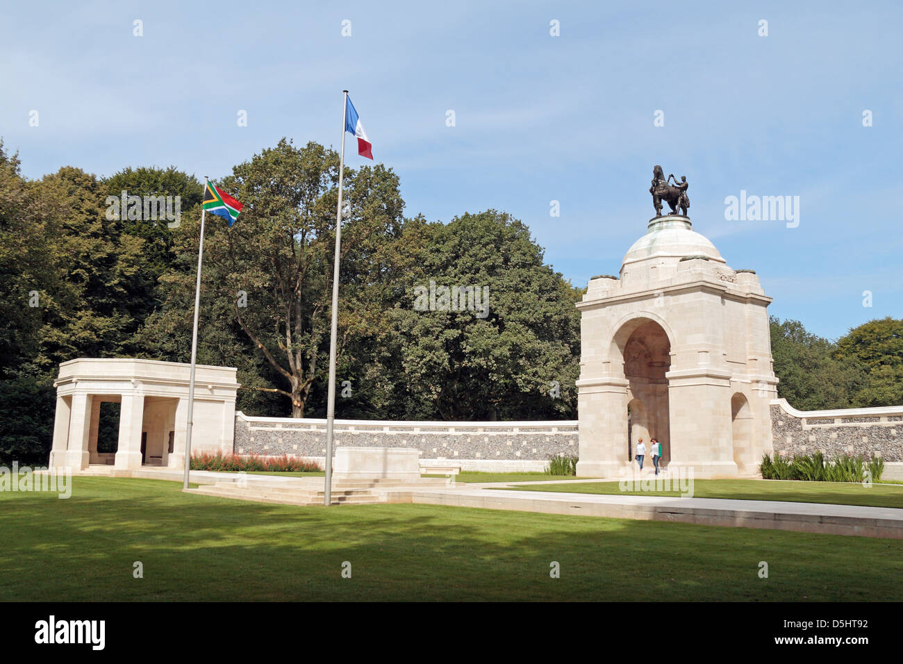The South African National Memorial at Delville Wood, Somme, France. Stock Photo