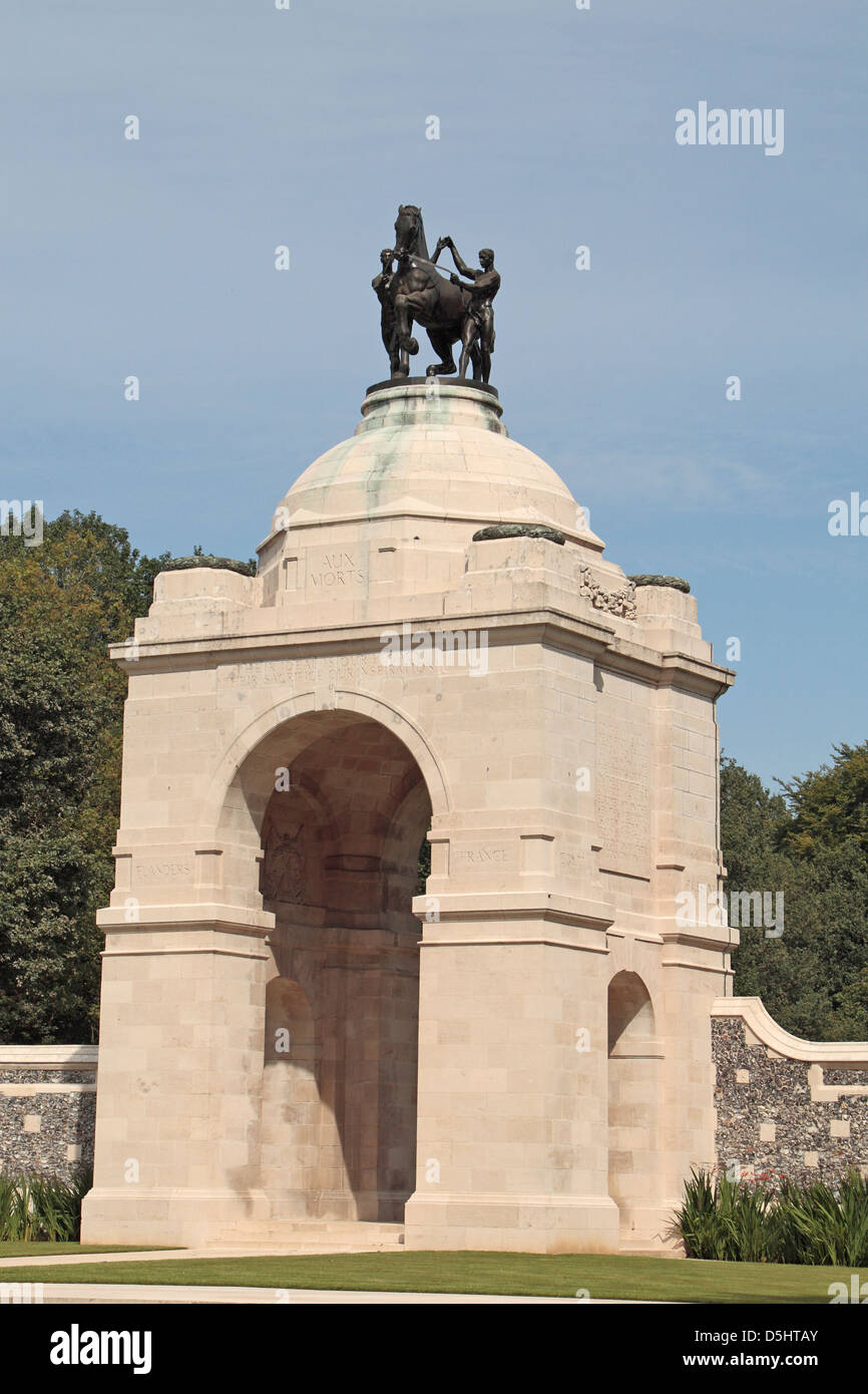 The Memorial Arch in the South African National Memorial at Delville Wood, Somme, France. Stock Photo