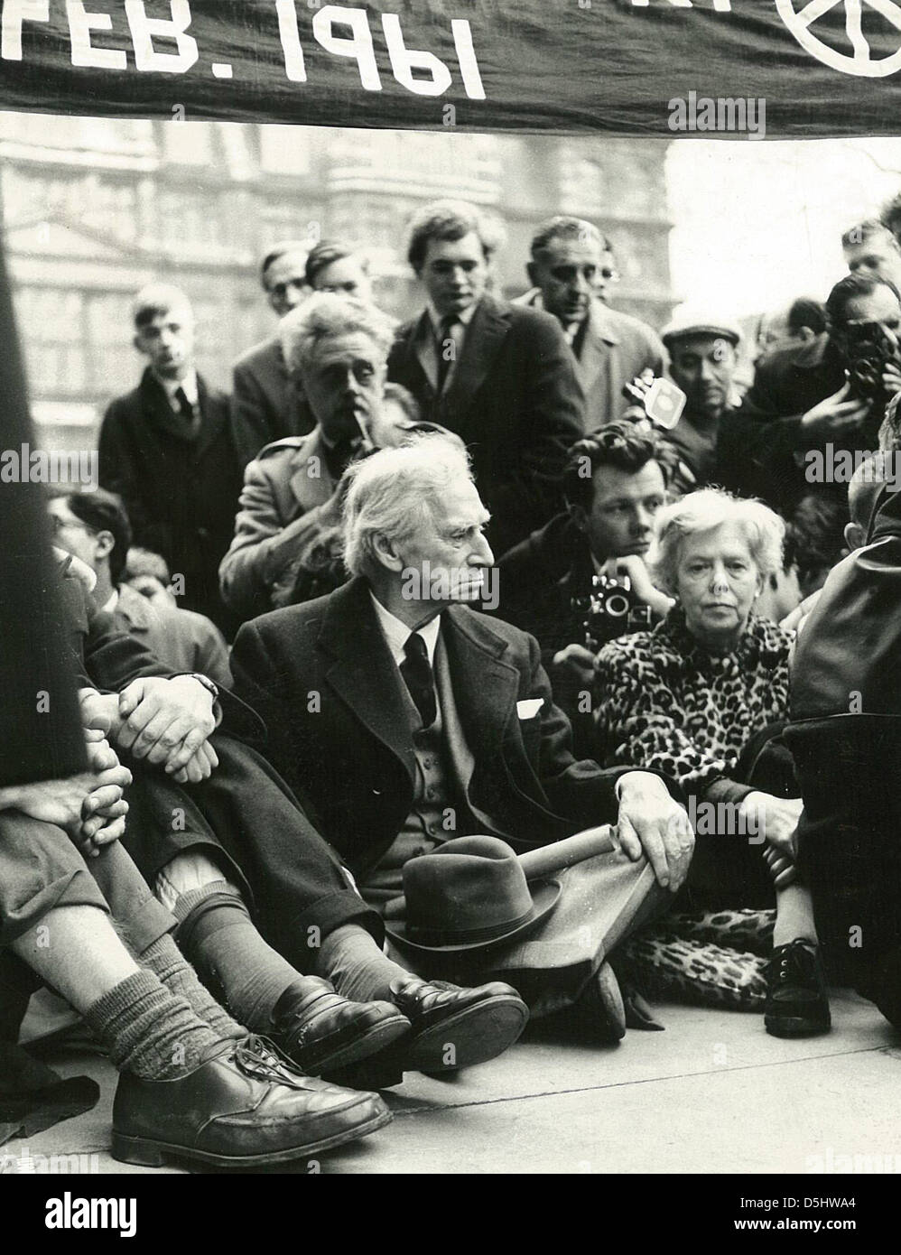 Bertrand Russell  logician mathematician historian social critic anti-was activist nuclear disarmament humanitarian Stock Photo