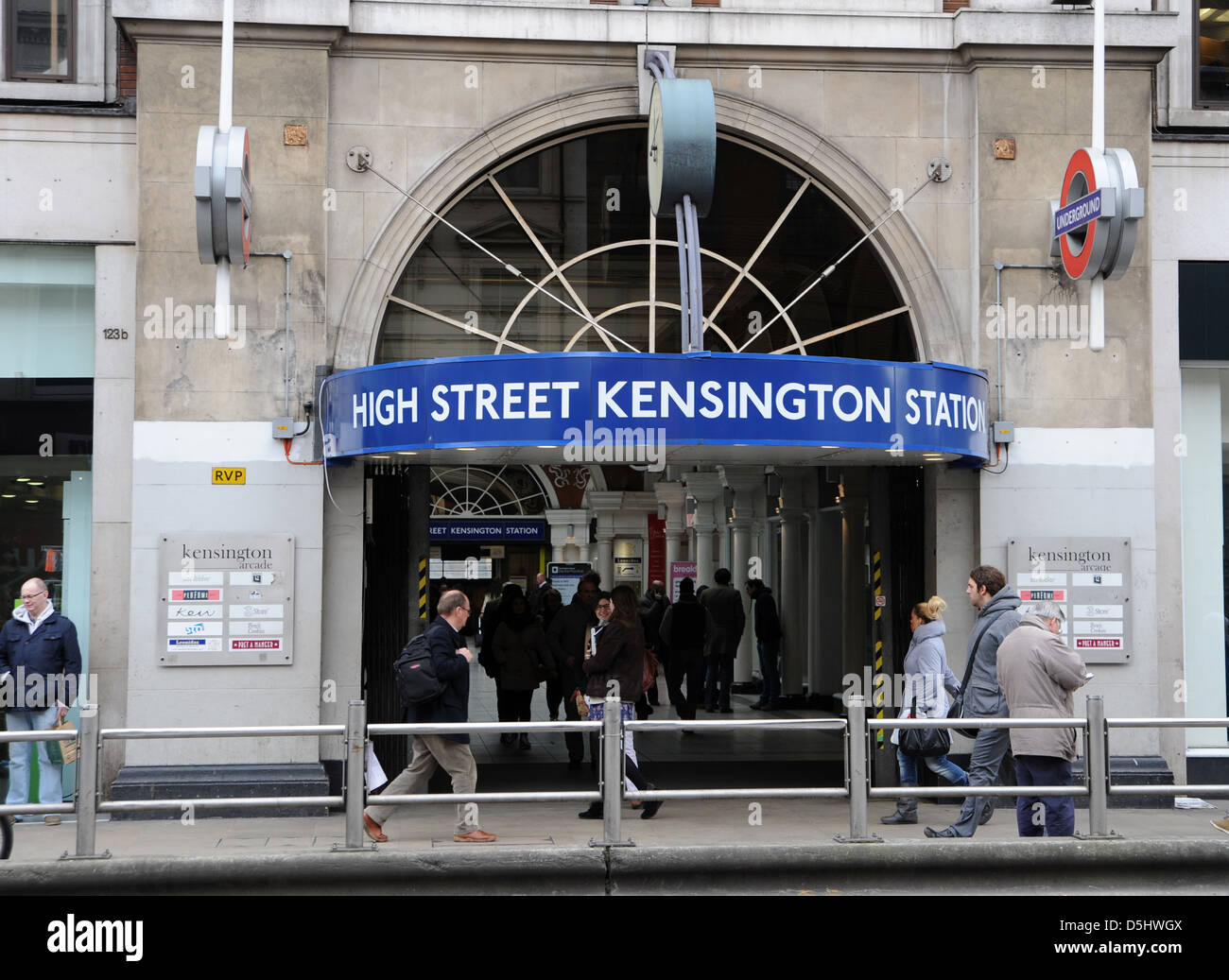 High street kensington tube station hires stock photography and images