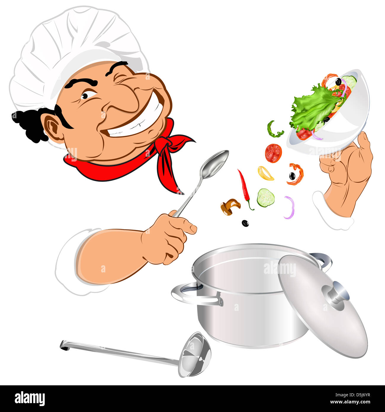 Restaurant Chef Face Food Spice Chilli Saucepan Gourmet Cook Menu