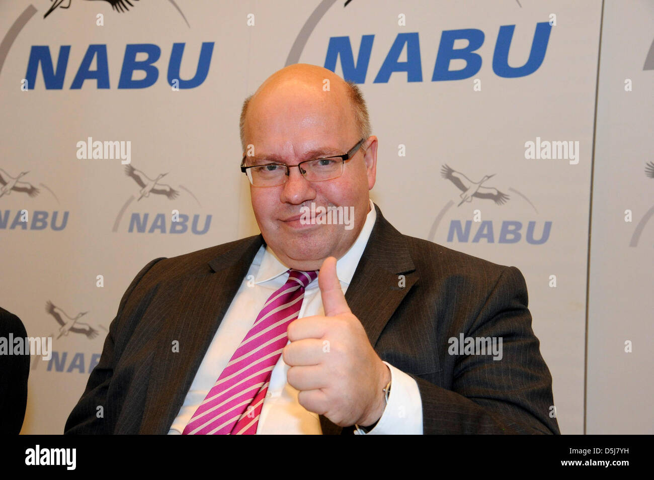 German environment minister Peter Altmaier is pictured during the NABU federal conference at the Congress Centrum in Saarbruecken, Germany, 17 November 2012. Photo: Becker&Bredel Stock Photo