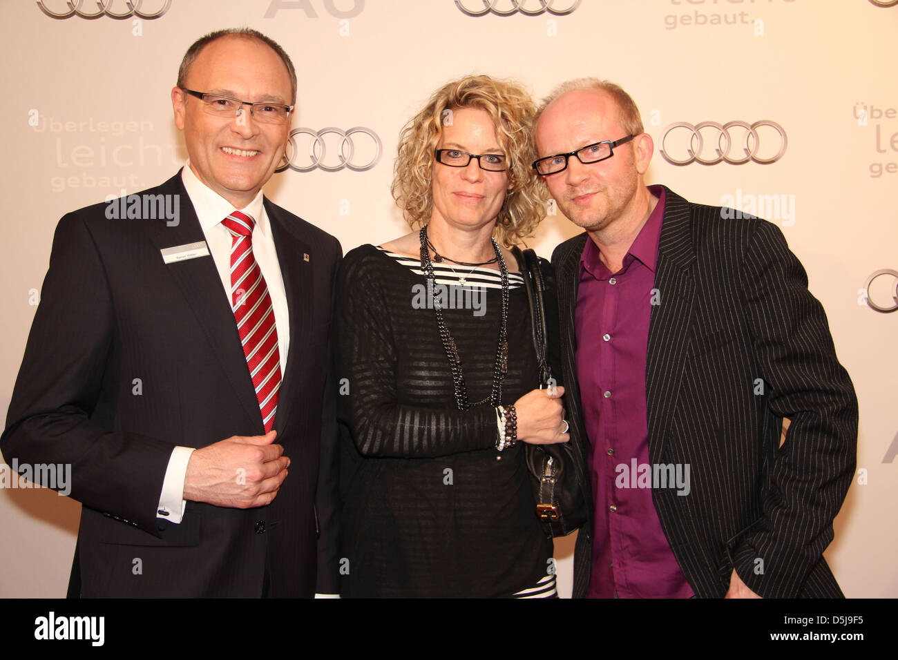 Rainer Hoefler, Angelika Falk, Dieter Falk at the launch of the new ...