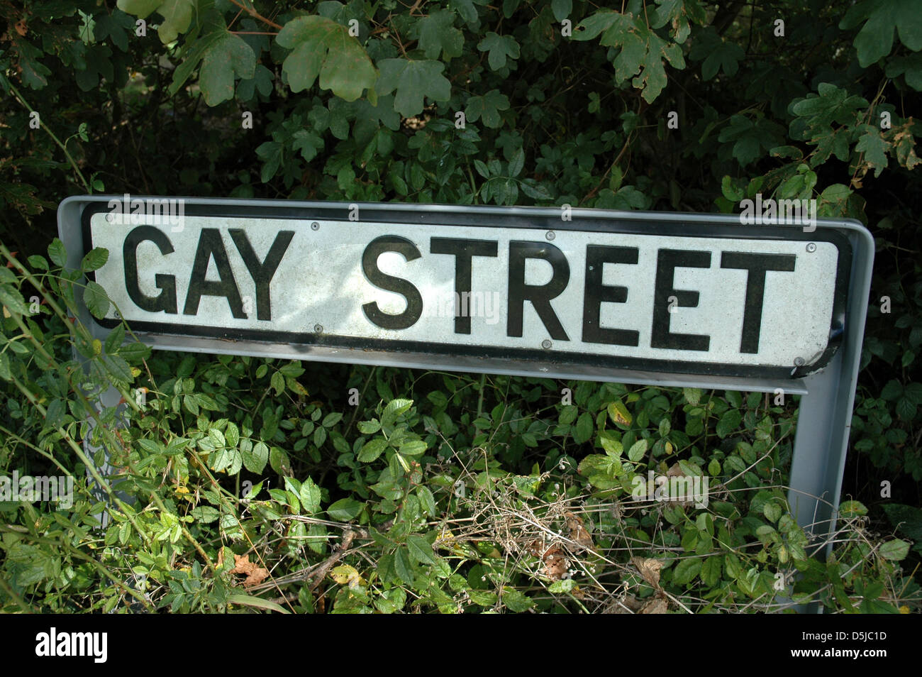Sign for Gay Street, Pulborough. Stock Photo