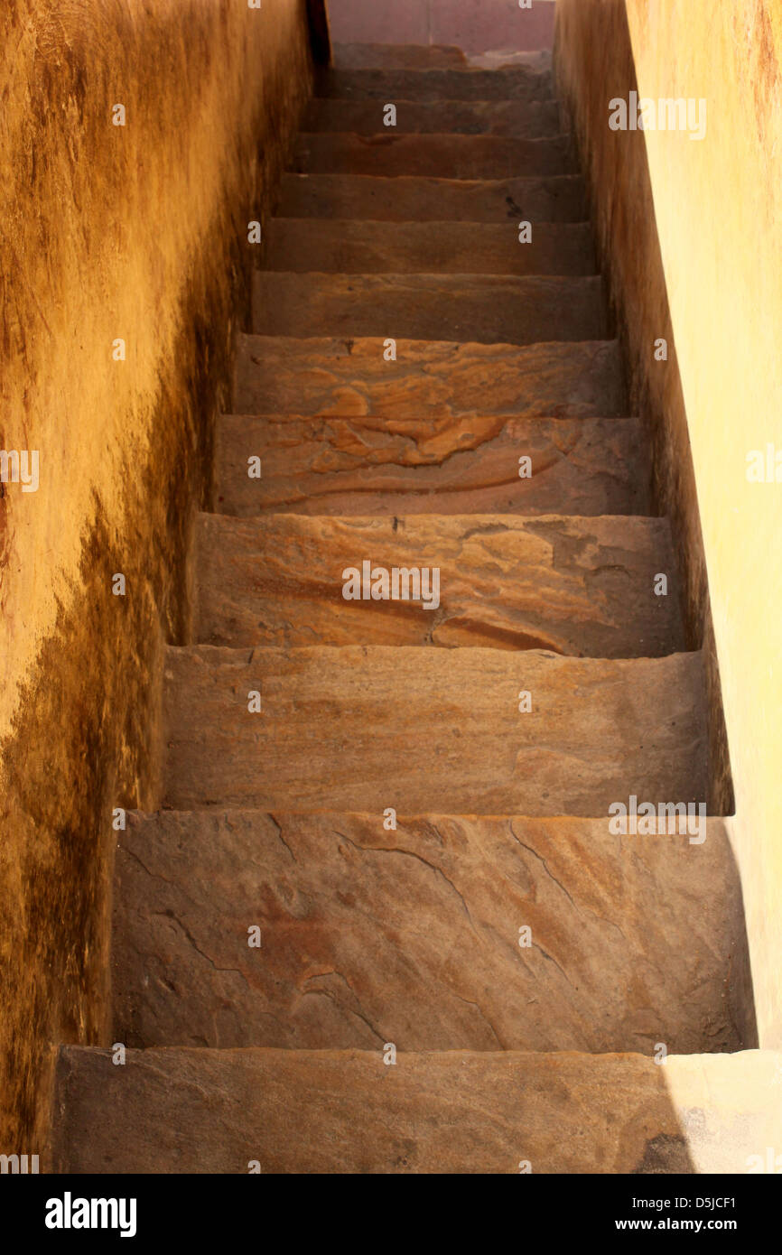 Stair made of stone hawa mahal Rajasthan india Stock Photo Alamy