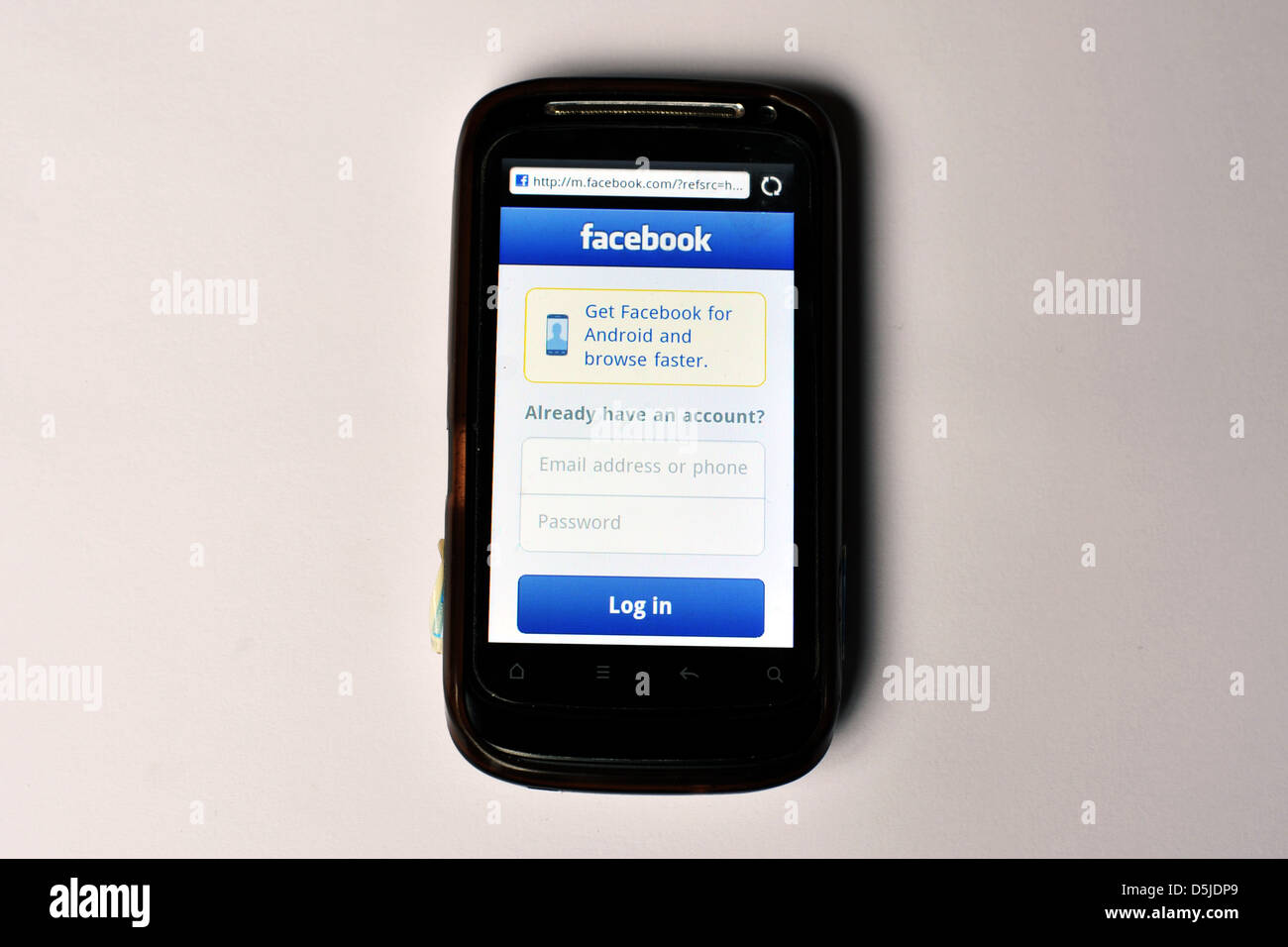 Facebook website login Stock Photo - Alamy