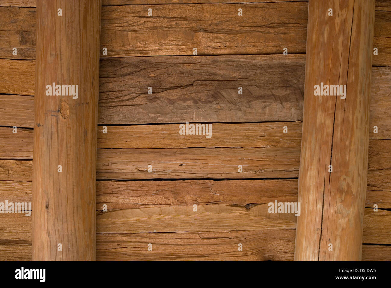 Santa Fe: Museum of Spanish Colonial Arts / Vigas & latillas Stock