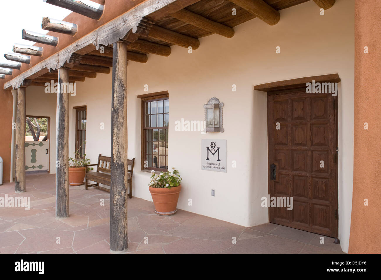 Santa Fe Museum of Spanish Colonial Art/portal Stock Photo Alamy