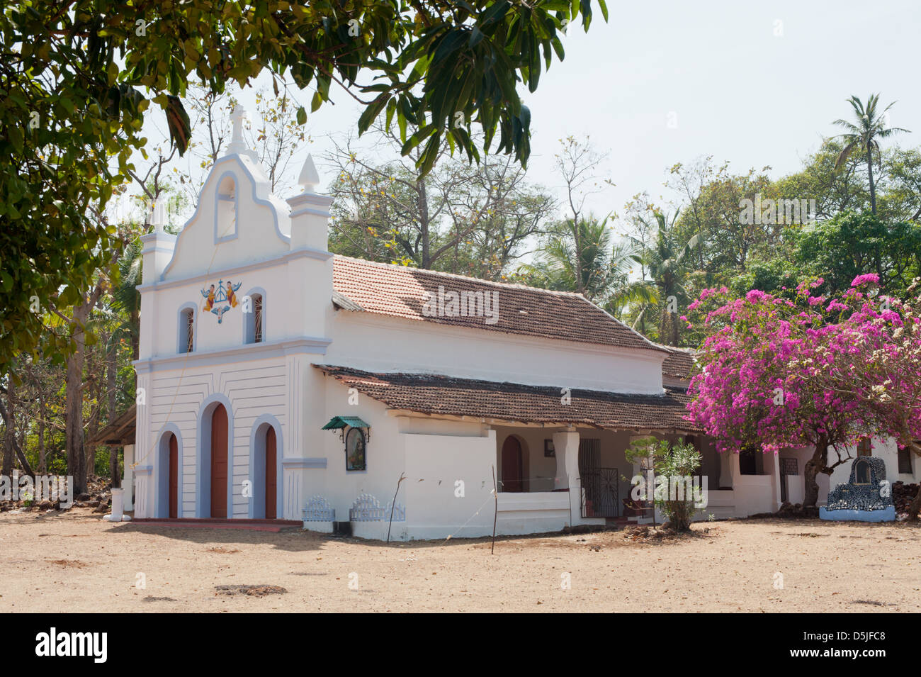 Santo Antonio Church, at Cabo de Rama Fort, Goa. India. Stock Photo