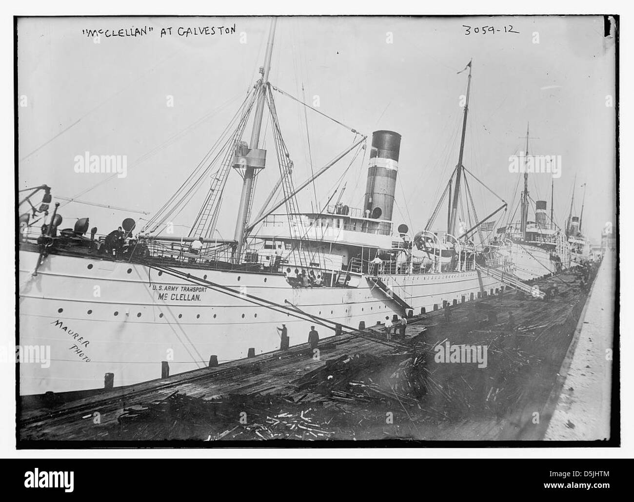 McCLELLAN at Galveston (LOC Stock Photo Alamy
