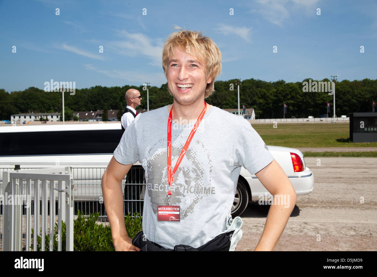 Tobias Rosen at the celebrity racing day at Trabrennbahn Bahrenfeld. Hamburg, Germany - 02.06.2011 Stock Photo