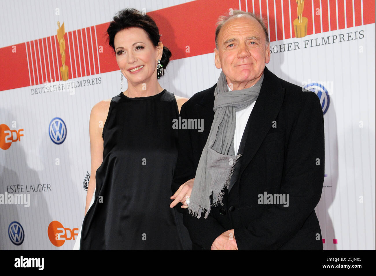 Iris Berben and Bruno Ganz at 'Deutscher Filmpreis' at Friedrichstadt Palast. BErlin, Germany - 08.04.2011. Stock Photo