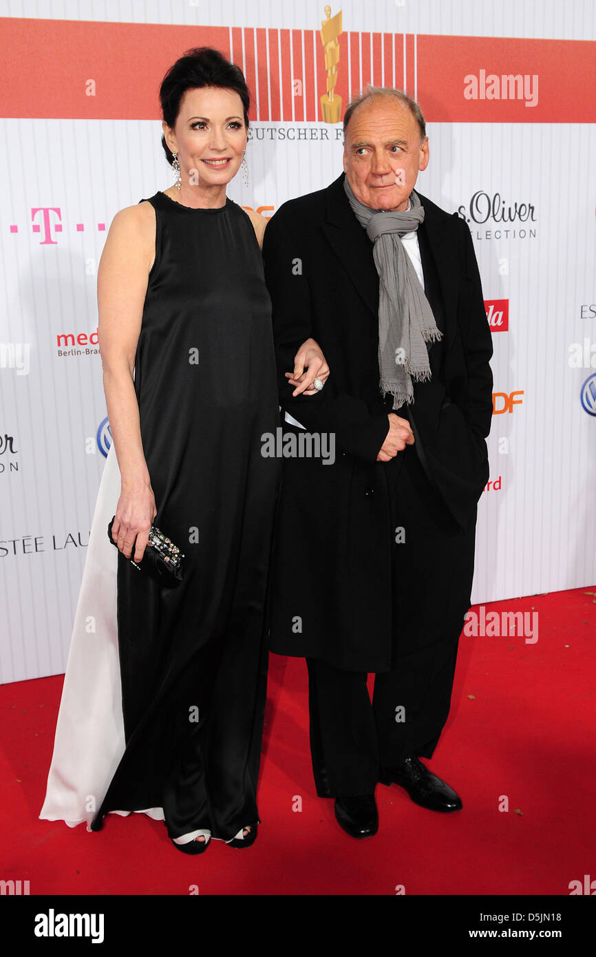 Iris Berben and Bruno Ganz at 'Deutscher Filmpreis' at Friedrichstadt Palast. BErlin, Germany - 08.04.2011. Stock Photo