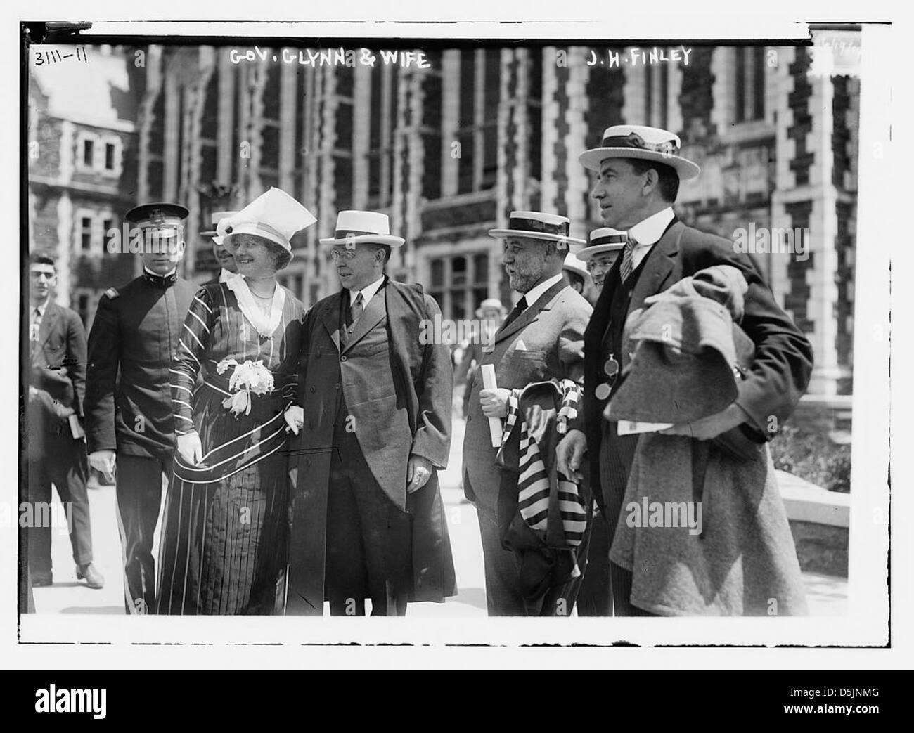 Gov. Glynn & wife, J.H. Finley (LOC Stock Photo - Alamy