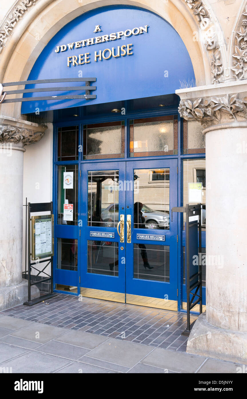 Entrance to a JD Weatherspoon chain pub restaurant Stock Photo Alamy