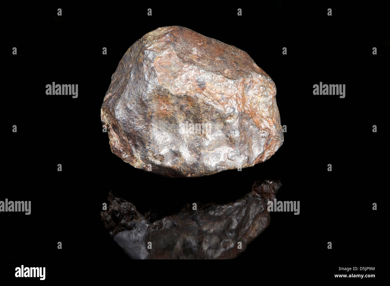 Stone meteorite with regmaglypts (thumb print like impressions), Algeria Stock Photo