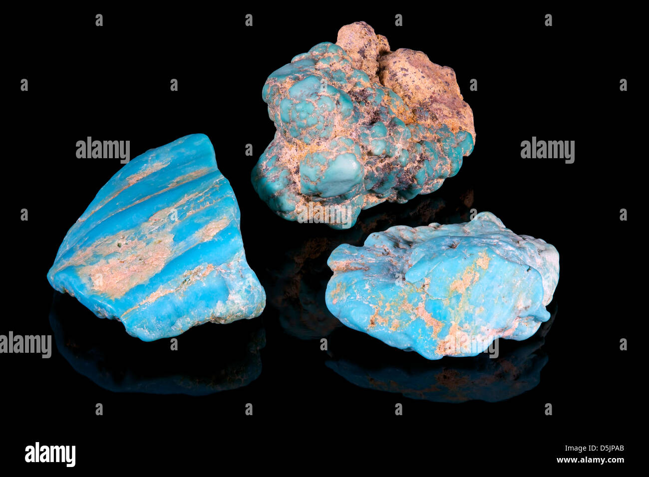 Native Turquoise, Sleeping Beauty Mine, Globe, Arizona Stock Photo