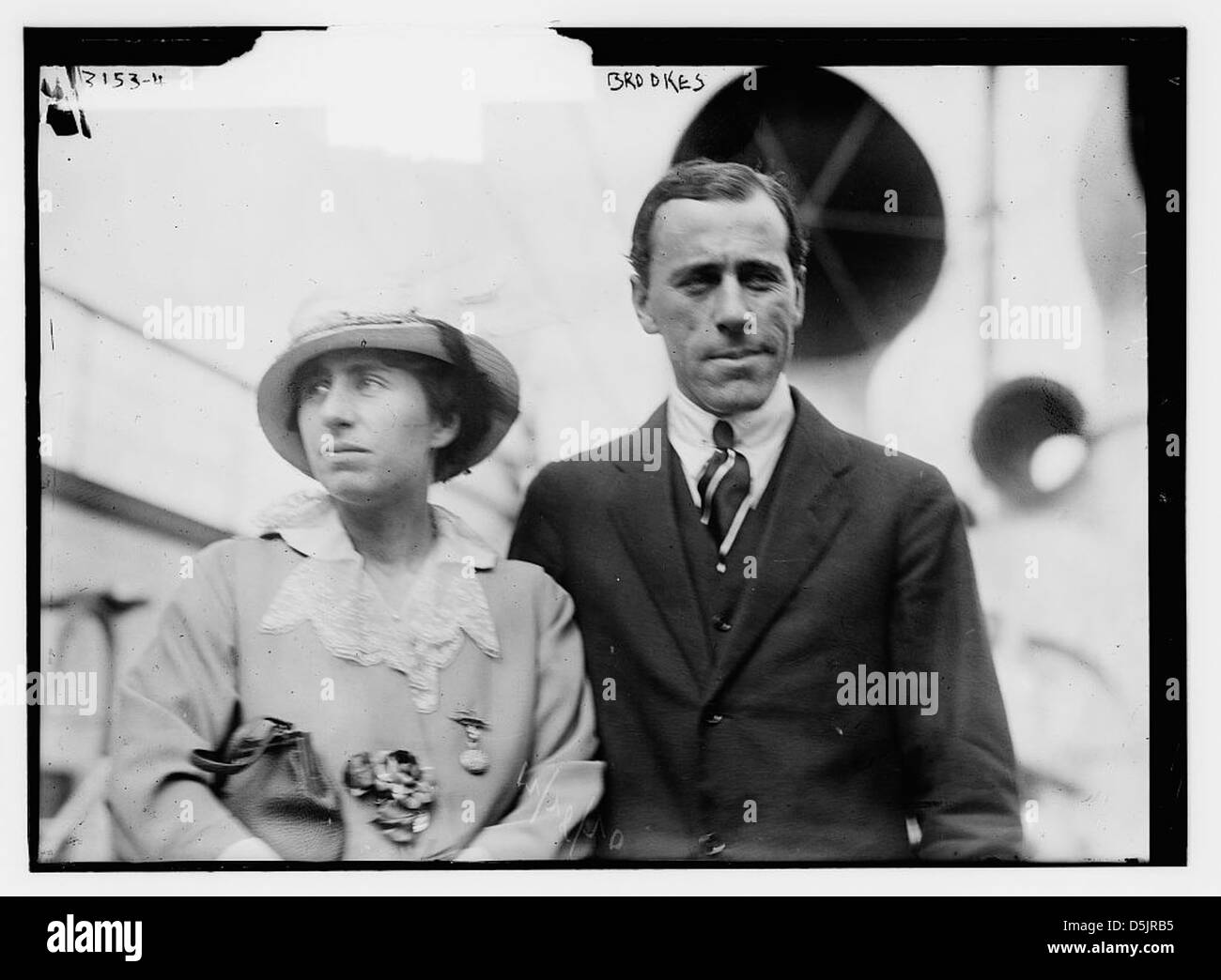 Norman Brooks and wife (LOC) Stock Photo