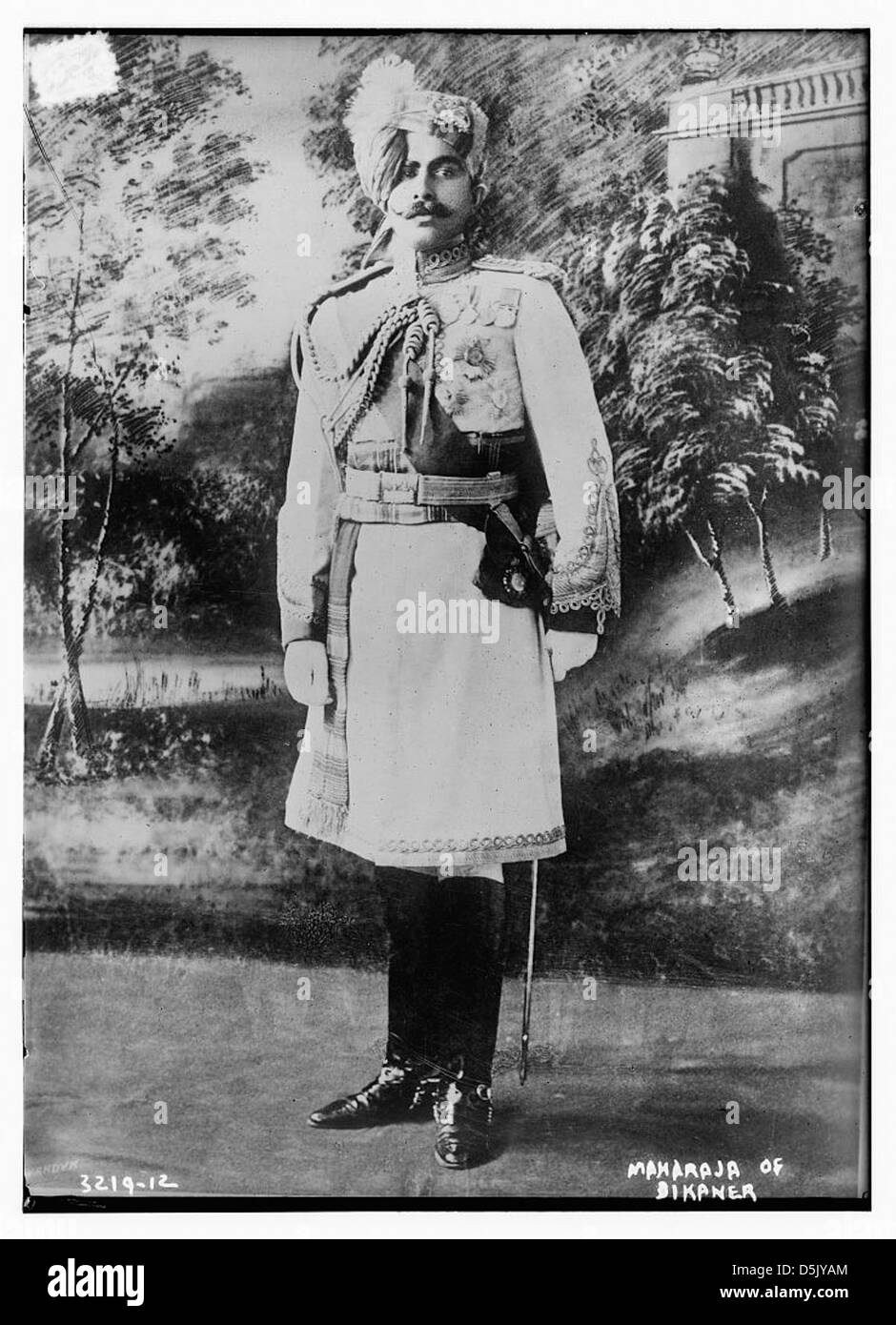 Maharaja of Bikaner (LOC) Stock Photo