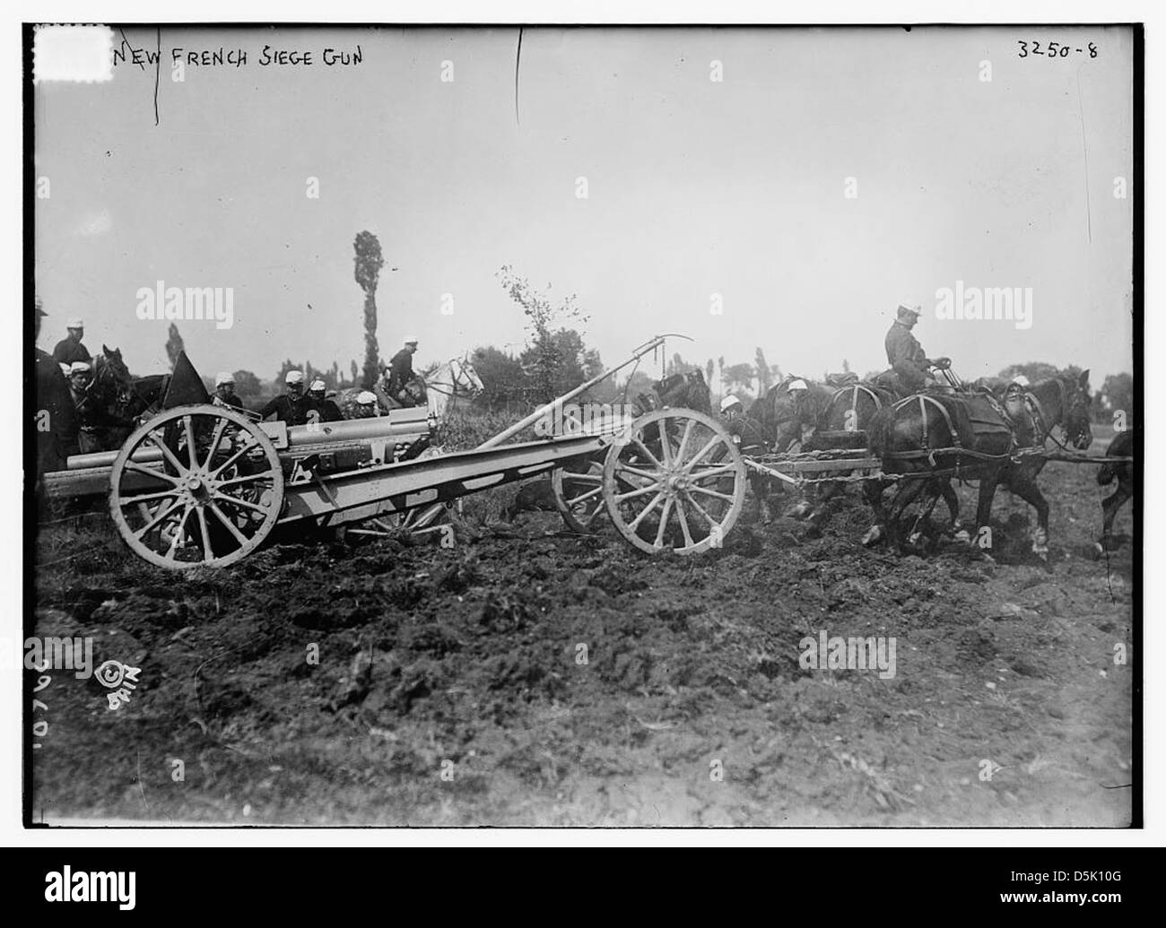 New French Siege gun (LOC) Stock Photo