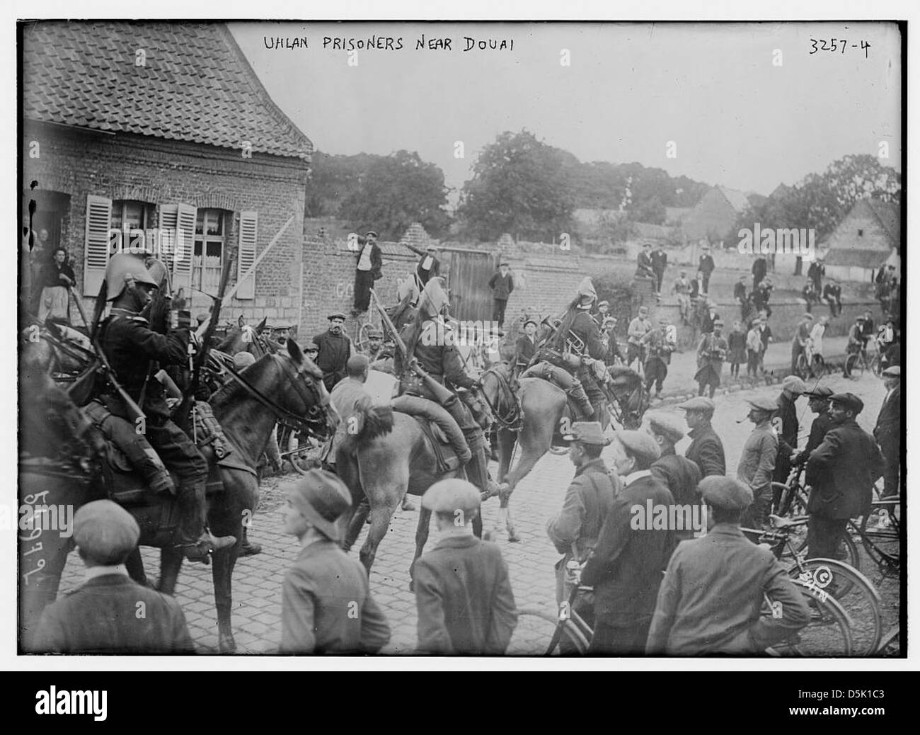 Uhlan prisoners near Douai (LOC) Stock Photo