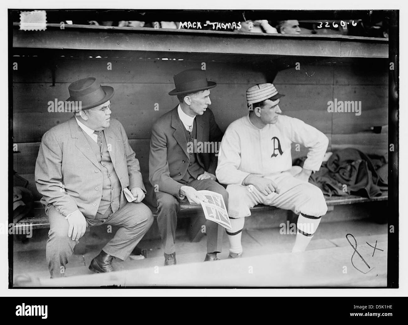 [Connie Mack & Ira Thomas (coach), Philadelphia AL (baseball)] (LOC) Stock Photo