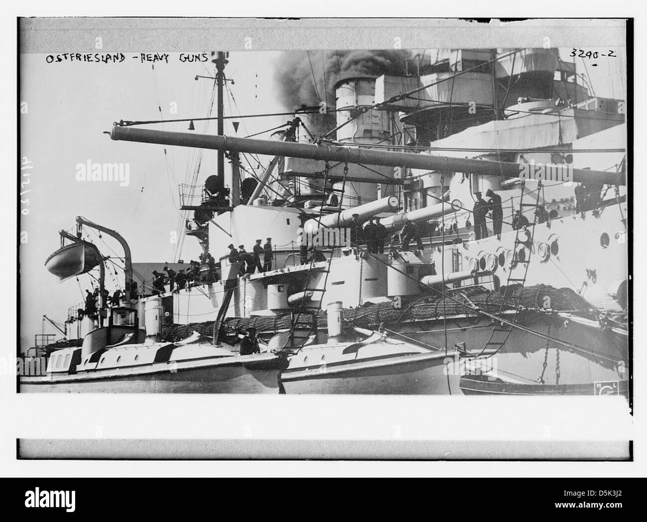 OSTFRIESLAND -- heavy guns (LOC) Stock Photo