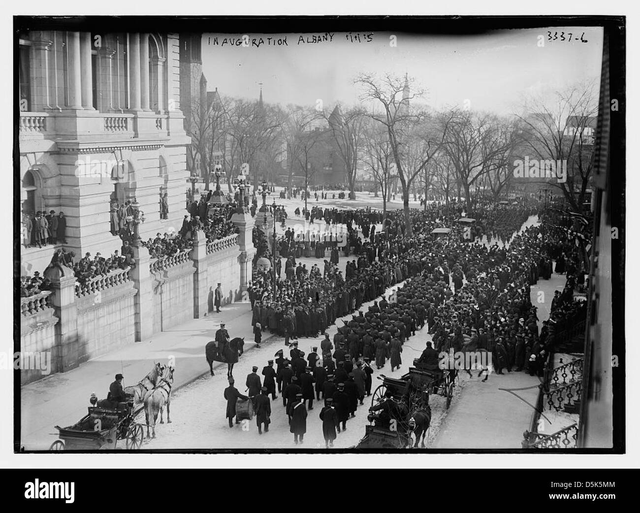 A photograph taken during the inauguration of Charles Seymour Whitman ...
