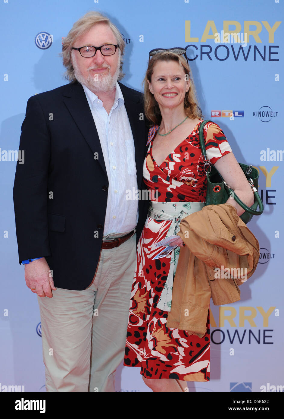 Leslie Malton and her husband Felix von Manteuffel at the German premiere of 'Larry Crowne' at Cinestar SonyCenter movie Stock Photo