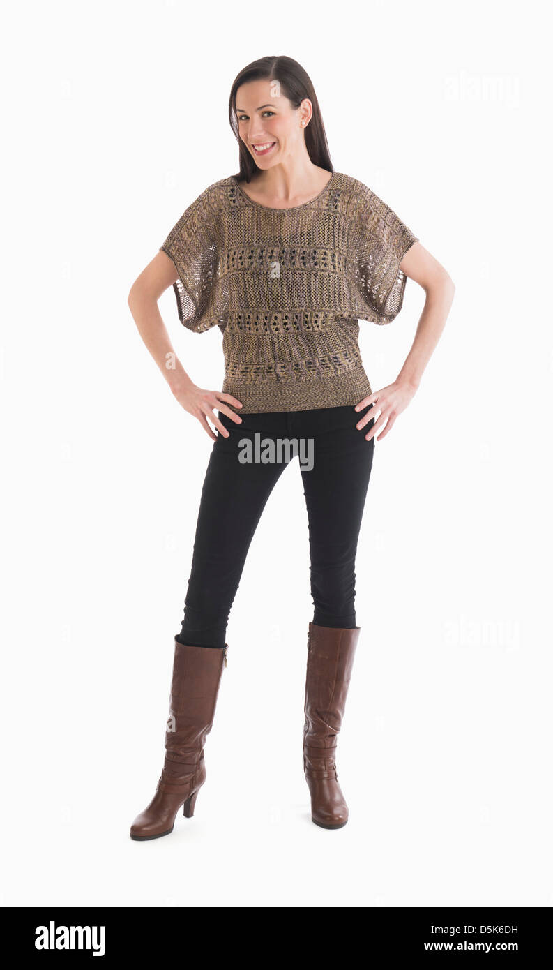 Pride confidence portrait woman Cut Out Stock Images & Pictures - Alamy