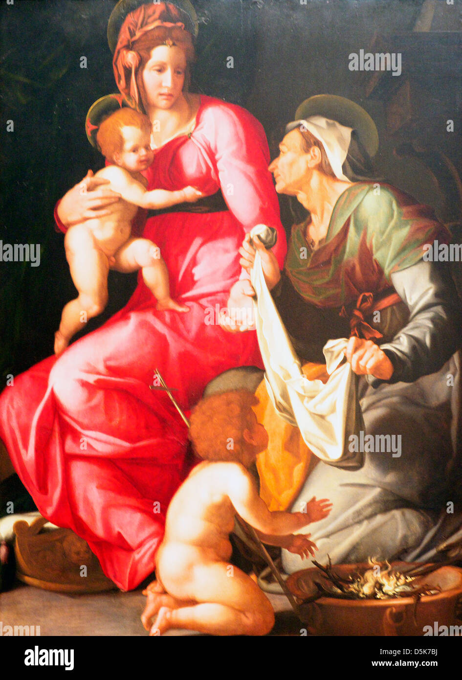 Madonna with Child and Saint Elizabeth and John the Baptist - Jacopino ...