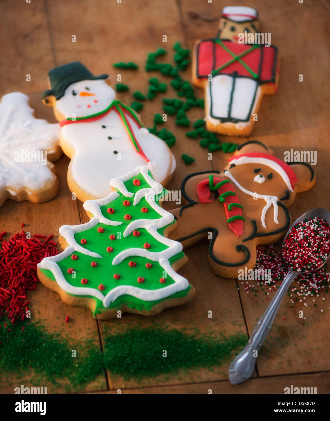 Various christmas cookies Stock Photo - Alamy