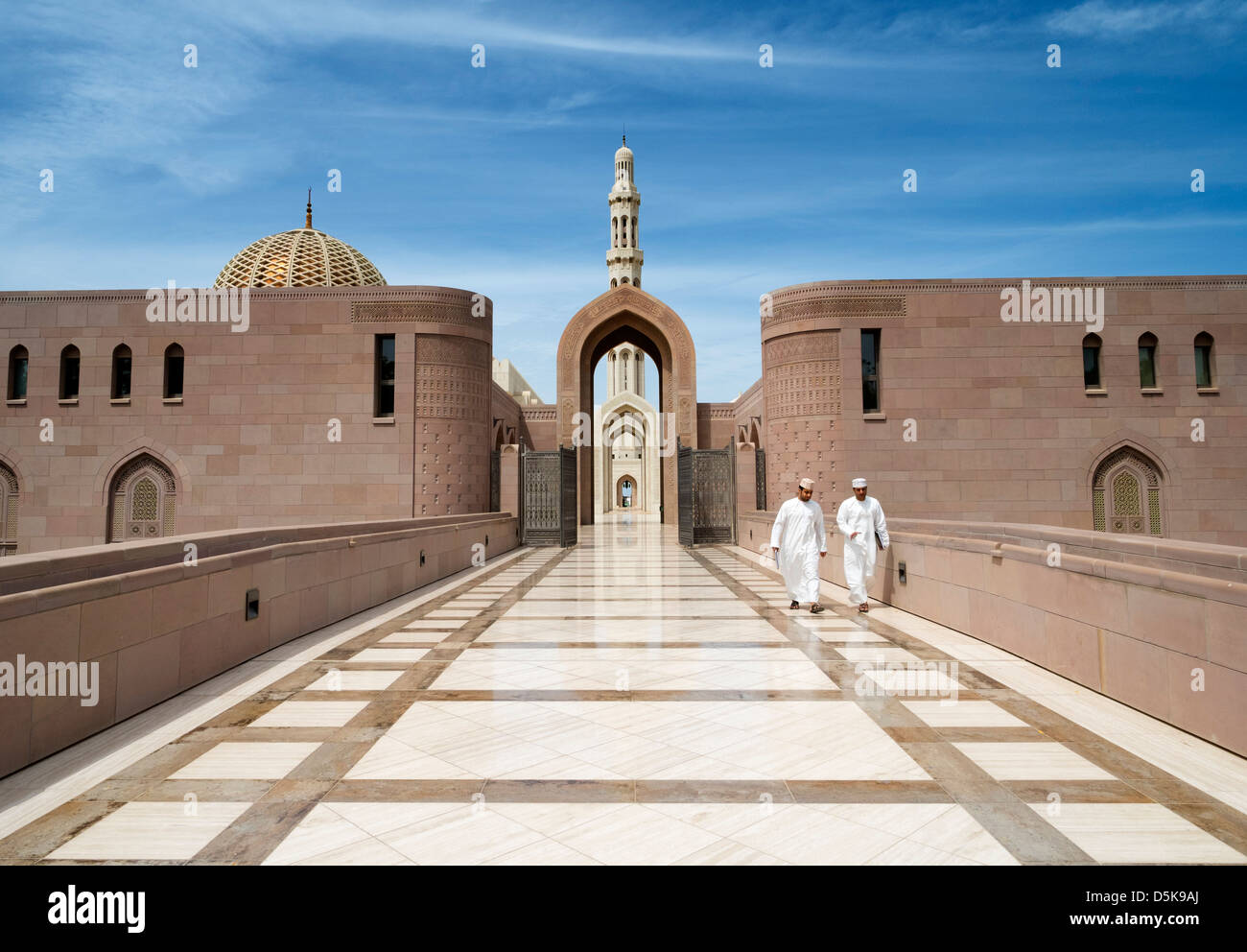 Sultan Qaboos Grand Mosque in Muscat Oman Middle East Stock Photo