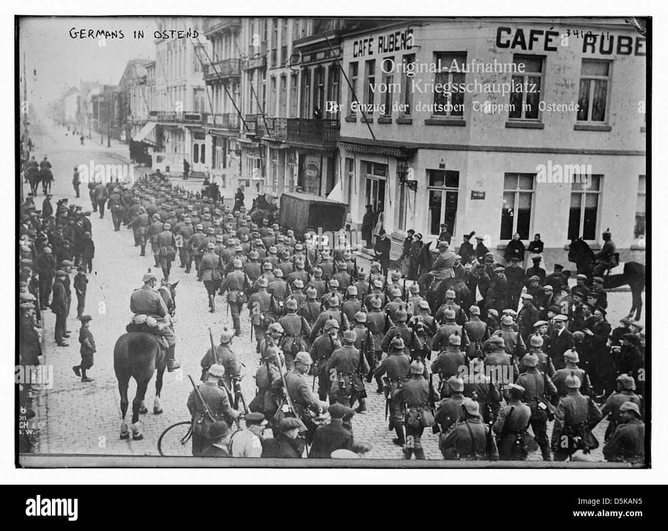 Germans in Ostend (LOC) Stock Photo