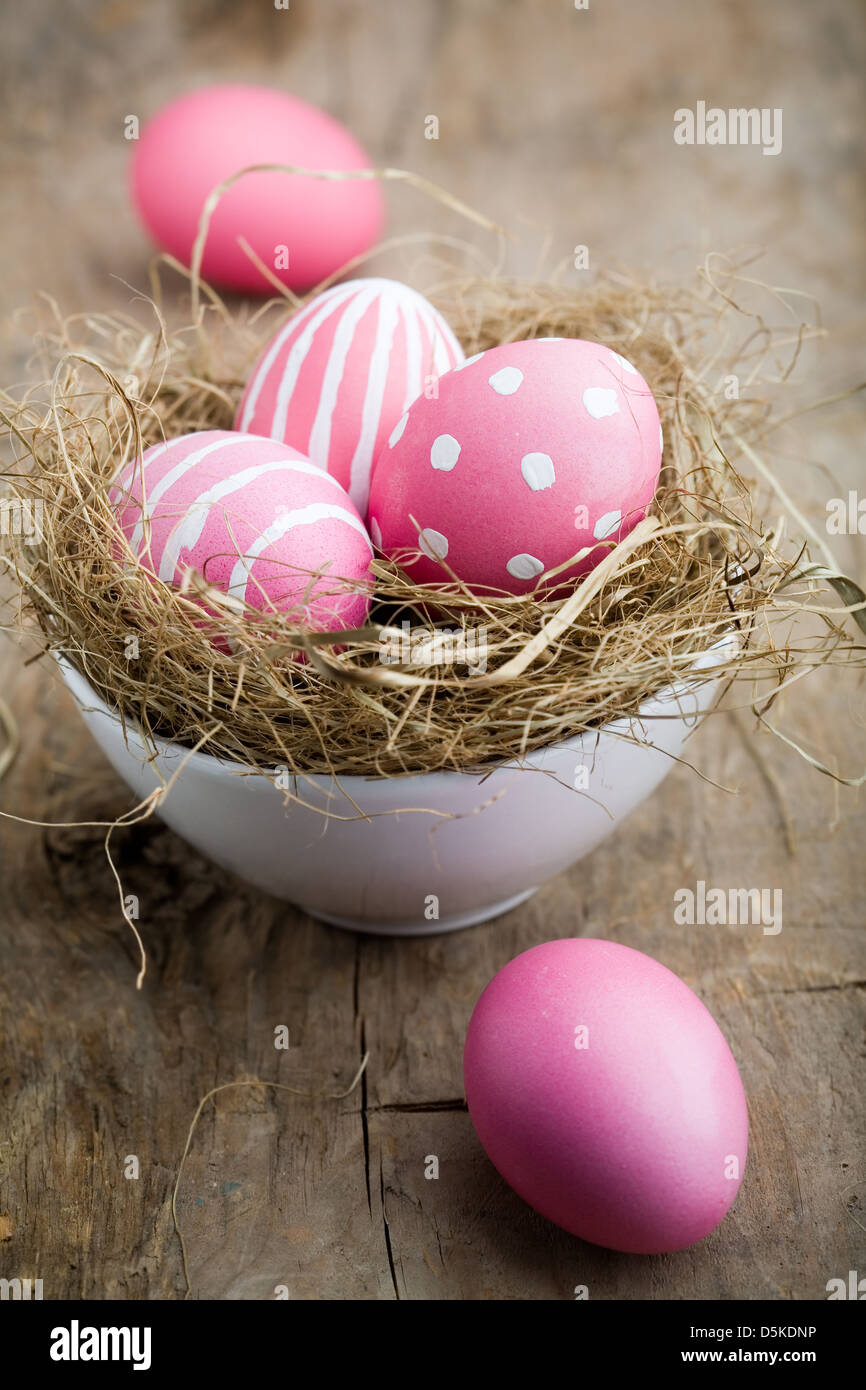 Colourful green Easter eggs in straw Stock Photo Alamy Colourful green Easter eggs in straw Stock Photo Alamy