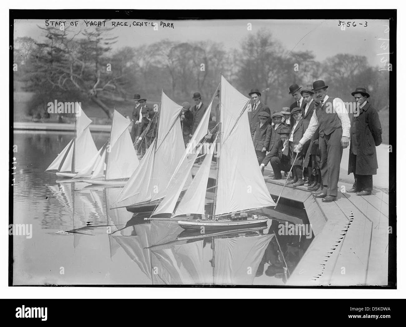 Start of yacht race, Cent'l [Central] Park (LOC) Stock Photo