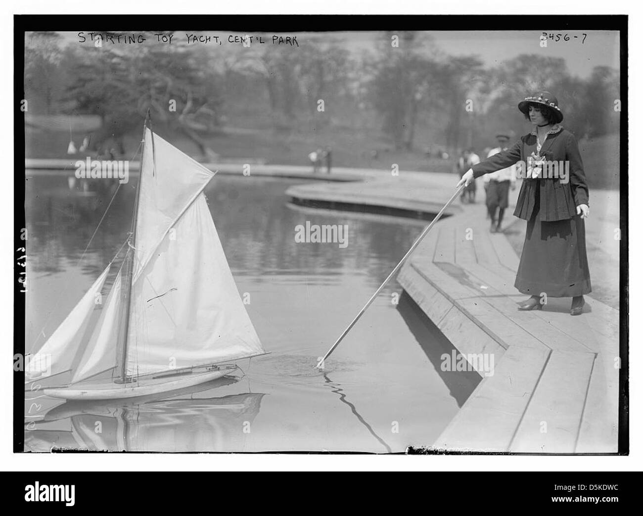 Start of toy yacht race, Cent'l [Central] Park (LOC) Stock Photo